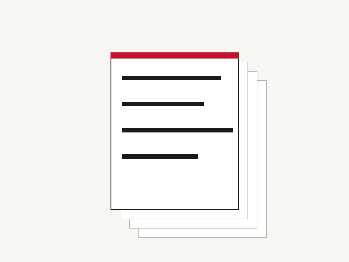 Stacked document layers representing backup copies