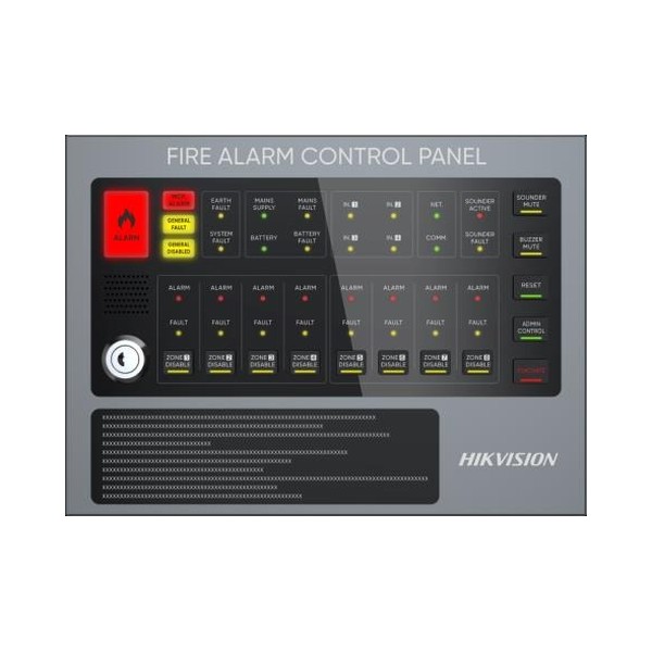 HF-C108 8-Zone Conventional Fire Alarm Control Panel